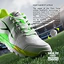 Hundred Pitch Force Limited Edition Cricket Shoes | Terraspike Studs | Embedded Support Plate for Stability | Lightweight & Durable | Ideal for All Surfaces (White/Green/Yellow ; UK 6) gallery image