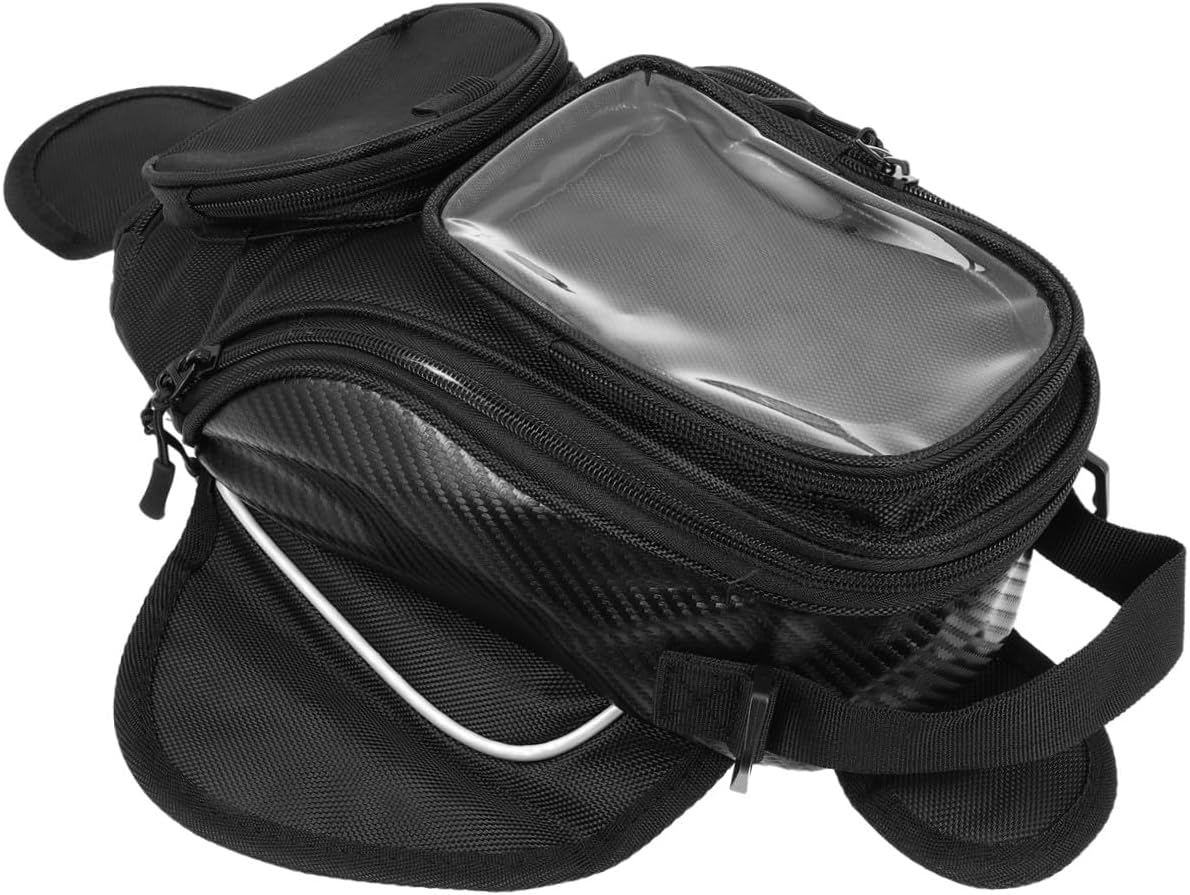 Motorcycle Tank Bag Magnetic Design with Transparent Phone Pocket Riding Accessory Tool Pouch for Motorbikes Practical Single Motorcycle Tank Pouch