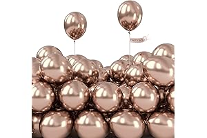 PartyWoo 5-Inch Metallic Champagne Gold Balloons