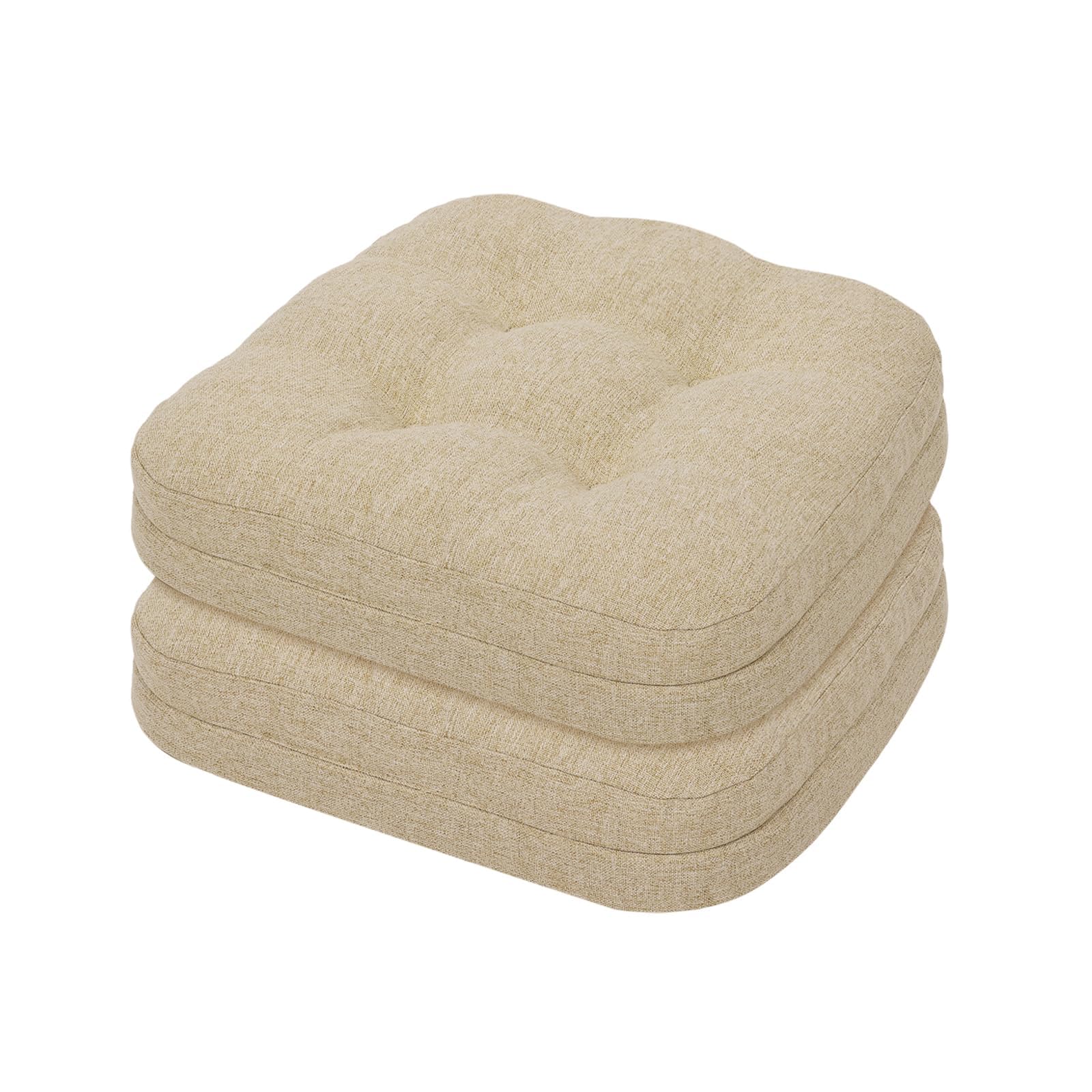 baibu Set of 2 Dining Chair Cushions Beige