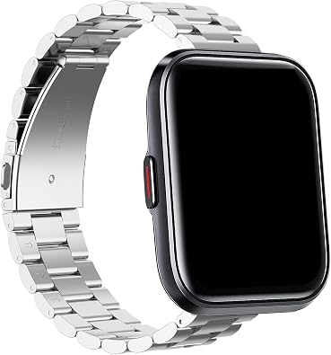 Compatible with Redmi Watch 5 Active/Watch 5 Lite Band, Metal Stainless Steel Wristband Replacement Bracelet for Women & Men