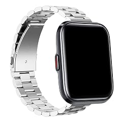 Chofit Metal Stainless Steel Band Compatible with TOZO S3 TOZO S5 TOZO S6 Smart Watch Bands for Women