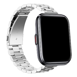Chofit Metal Stainless Steel Band Compatible with TOZO S3 TOZO S5 TOZO S6 Smart Watch Bands for Women