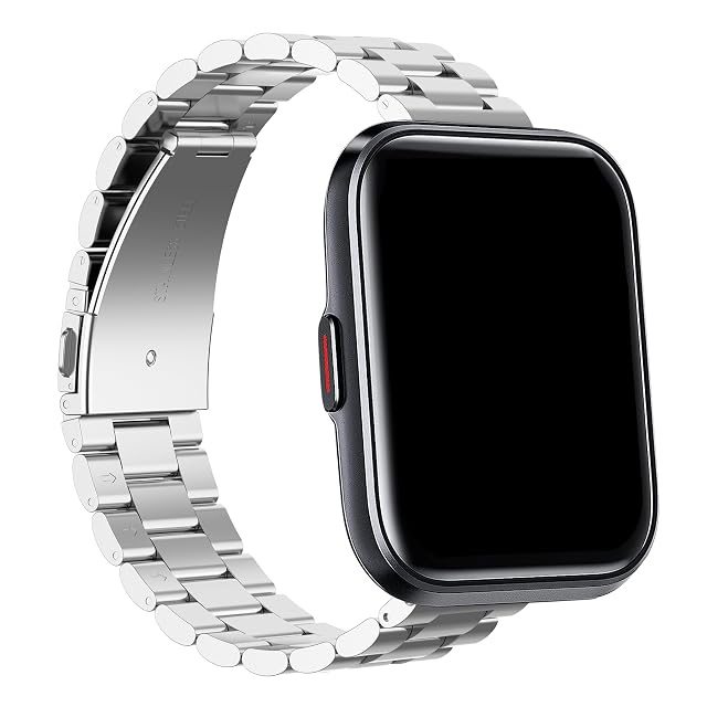 Chofit Metal Stainless Steel Band Compatible with TOZO S3 TOZO S5 TOZO S6 Smart Watch Bands for Women