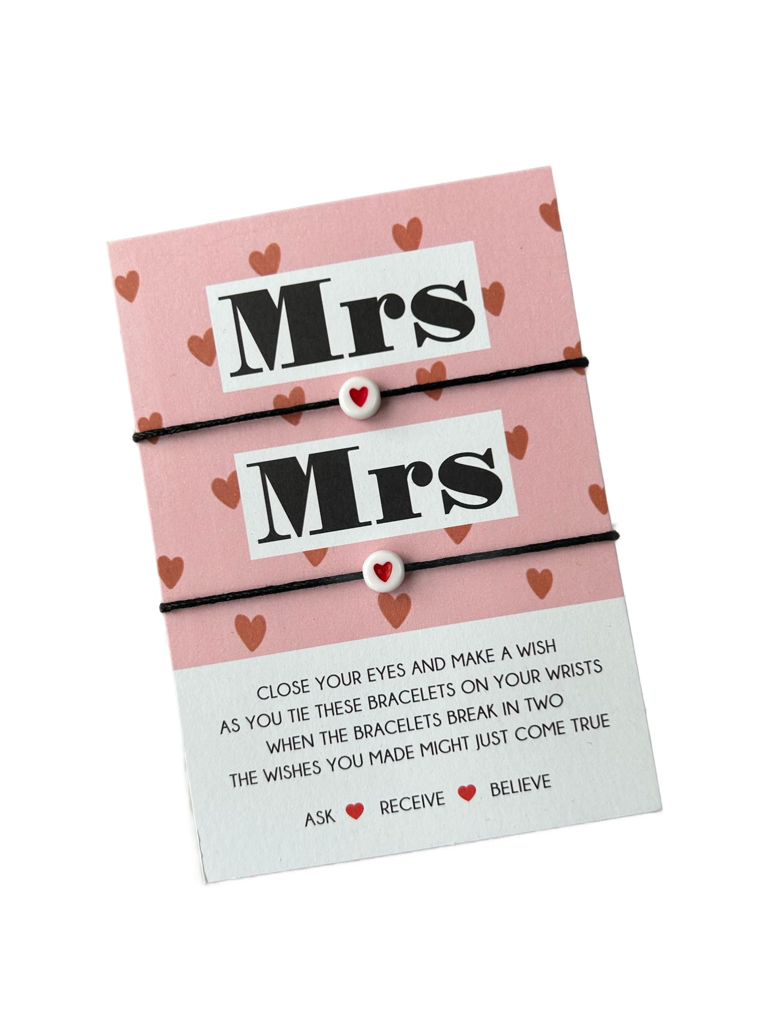 Mermaid Mary's Mrs & Mrs Wish Bracelet | Matching Bracelets for the Bride's to be | Lesbian wedding gift