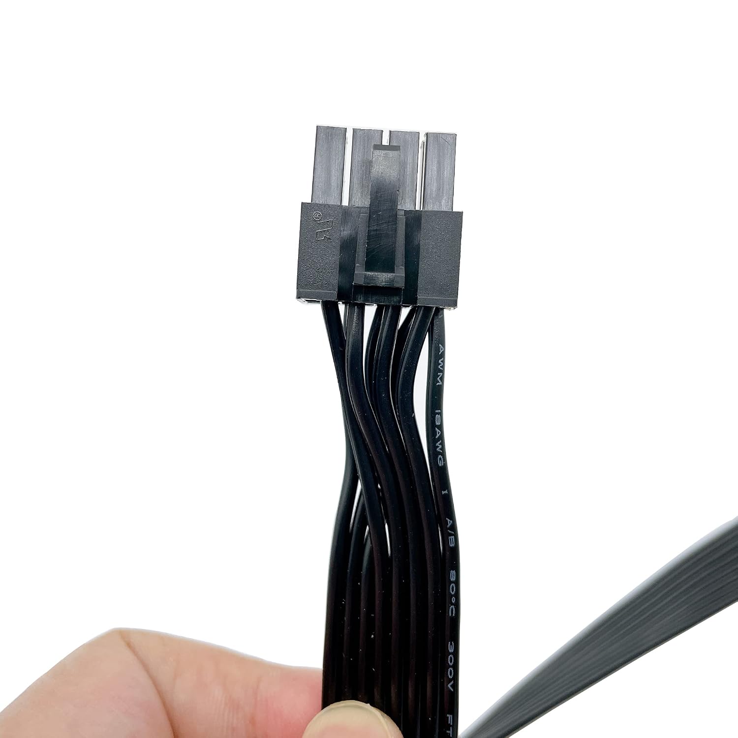 PCIE Cable for Corsair, 65CM Male to Male 8 Pin to 6+2 Pin GPU Power Cable for Thermaltake, ARESGAME Modular Power Supply (25'') (Black 18AWG)