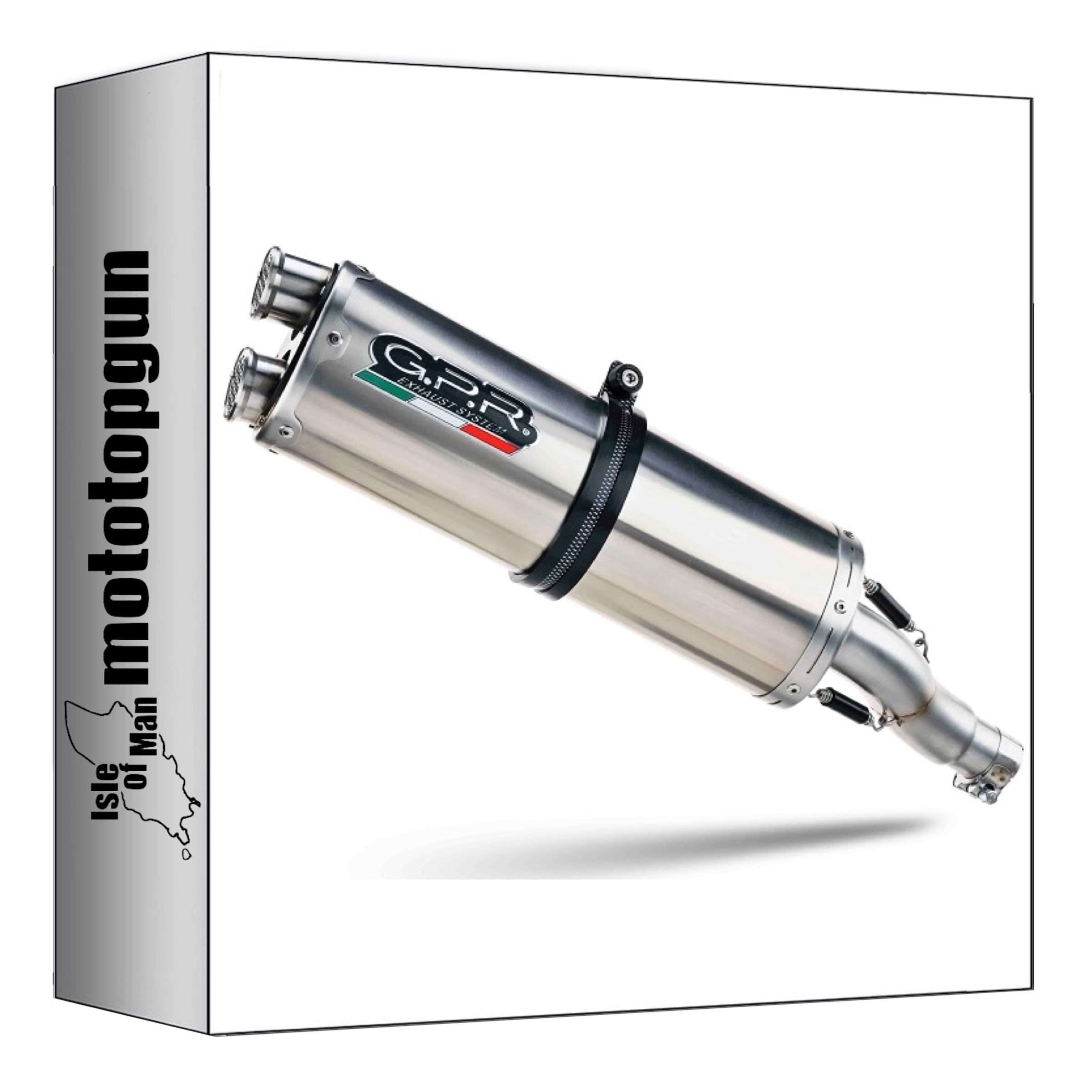 gpr vo.9.racedb.dual.io pot d'echappement dual acier compatible avec voge ds 800 rally 2025 2026 mototopgun std