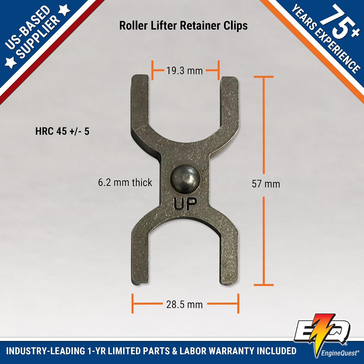 Roller Lifter Hold Downs Set of 8 for Ford 5.0L & 5.8L Engines (1985-1995) | Precision Alloy Steel Construction