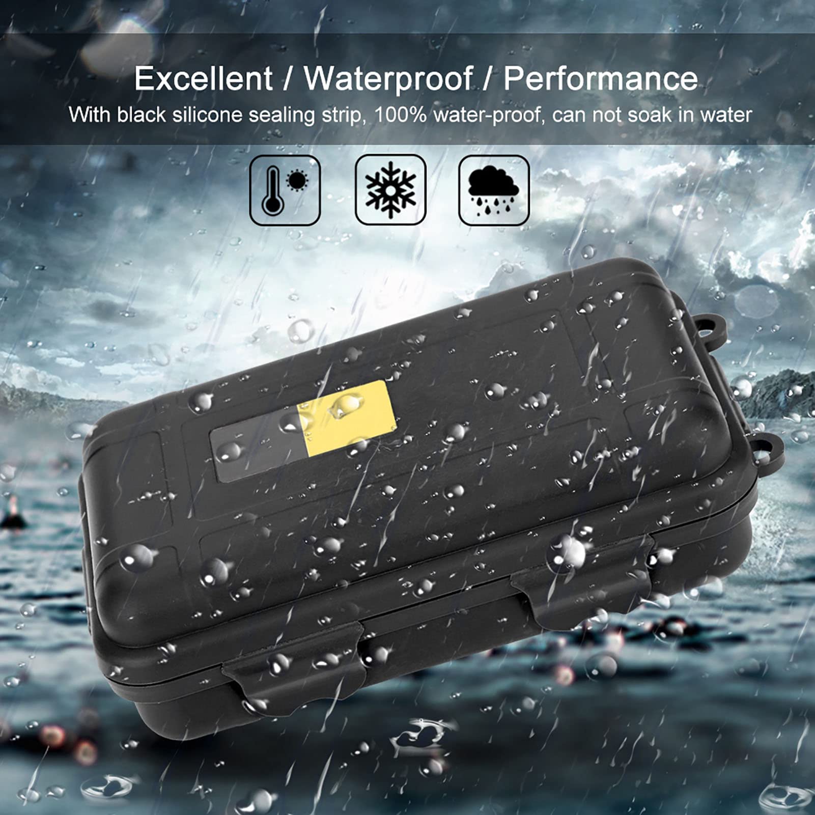 Waterproof Case Small Survival, Edc Outdoor Survival Waterproof Equipment Sealed Box Dustproof Pressure Proof, Box Survival Storage Box