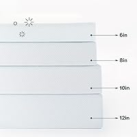 Vista 8 de Colchón de espuma Zinus 6 pulgadas con memoria infusión de té verde., Espuma, Blanco