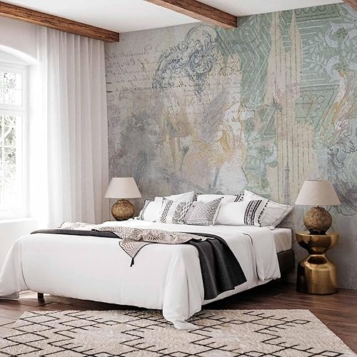 Miniatura 5 de artgeist Mural de pared retro de 154 x 110 pulgadas, papel tapiz autoadhesivo removible de gran tamaño para decoración de pared, diseño de imagen de