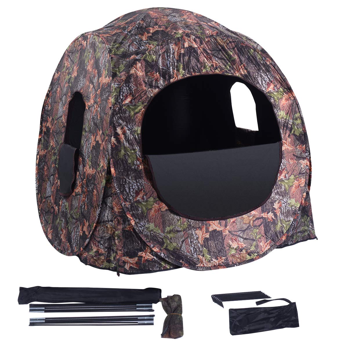Amazon.com : GYMAX Hunting Blind, 3 Persons Pop Up Ground