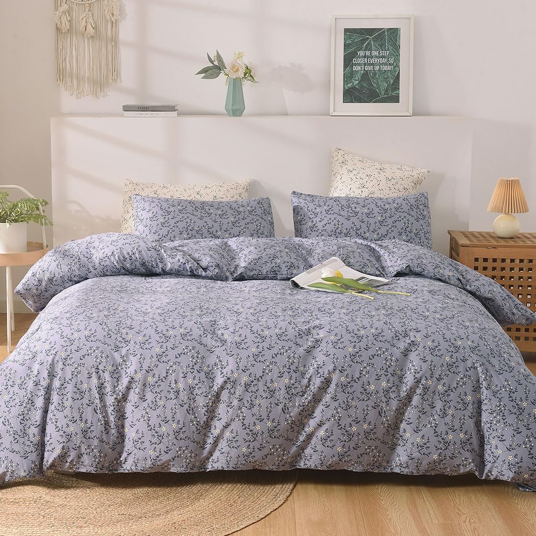 Lekesky 100 Cotton Bedding Double Bed Set, Cotton Duvet Cover Double