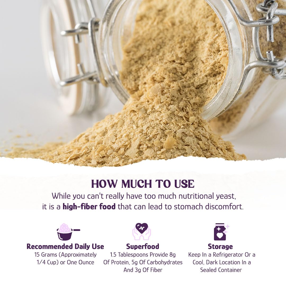 Country Life Nutritional Yeast Flakes with B-12, Fortified, Vegan, High Protein, Bulk Bag, 3lb