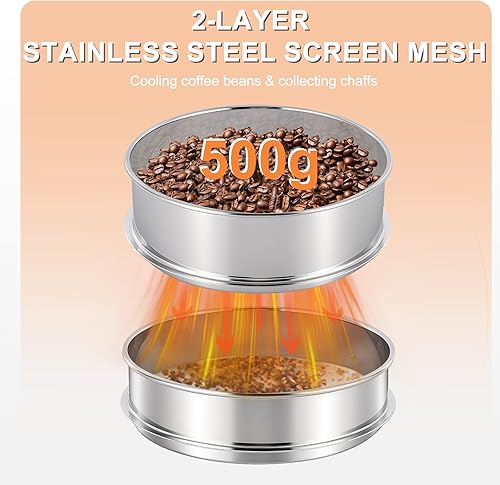 Miniatura 6 de JIAWANSHUN Tostador de café y enfriador de granos de café