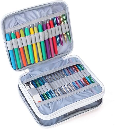 Miniatura 4 de Teamoy - Organizador para agujas de tejer intercambiables, circulares, agujas de ganchillo (croché) y accesorios de tejido - Tenga todo en un lugar