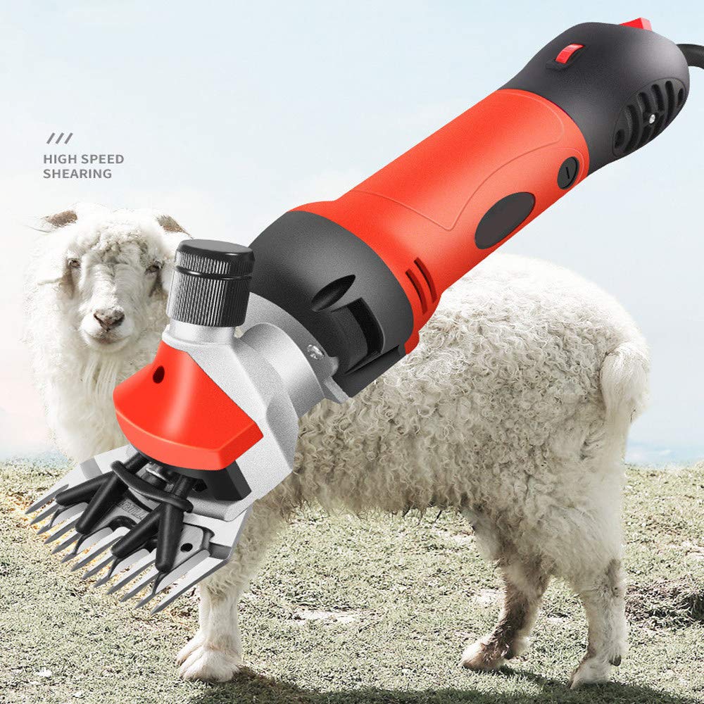 wansosuper 850 Sheep shears cordless,Wool goat shears,Cow shears agricultural products hair clipper shaver,Suitable for individual sheep breeders,Orange