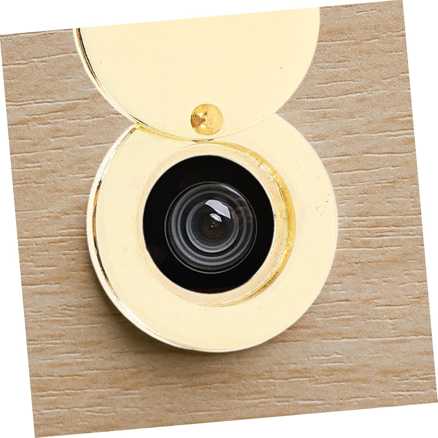 Balacoo 2pcs Copper Door Viewer with Privacy Cover Solid Peephole for Home Hotel Enhanced Security with Wider View and Elegant Design