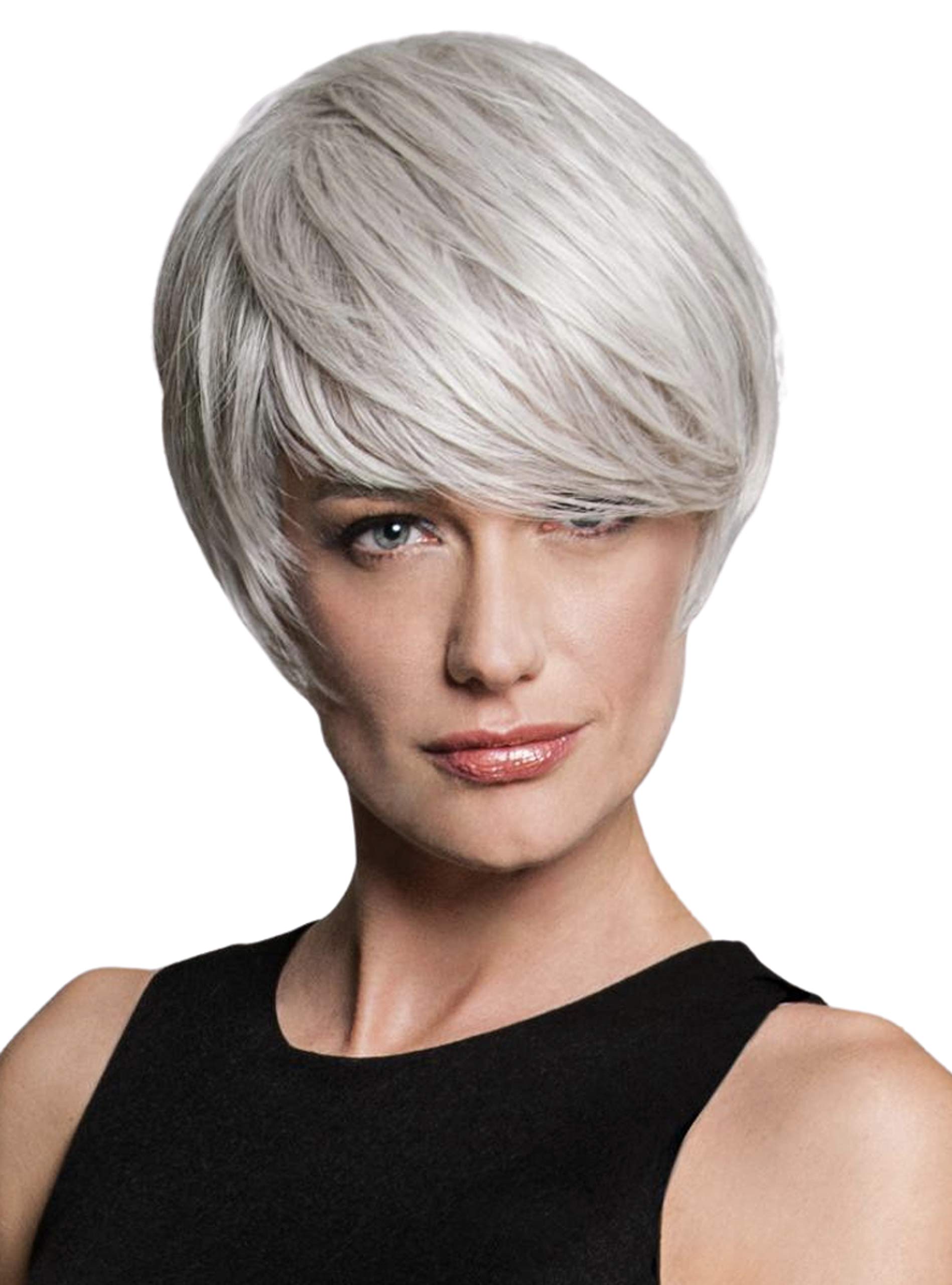 ANGLED CUT Heat Friendly Synthetic Wig by Hairdo, 3PC Bundle: Wig, 4oz Mara Ray Enriched Shampoo, and 19 Page Belle of Hope Guide (SS14/88)