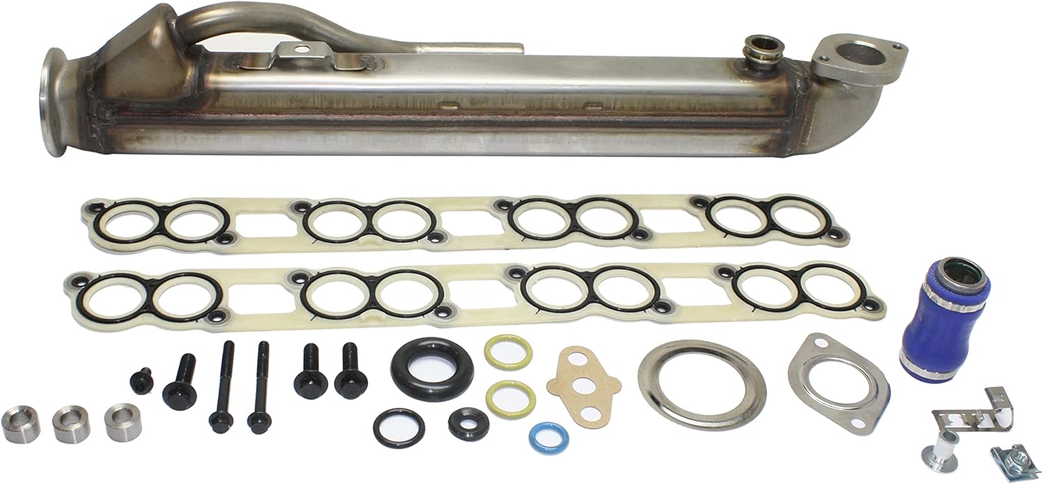 Garage-Pro EGR Cooler Kit Compatible with 2004-2005 Ford Excursion, Fits 2004-2005 Ford E-350 Club Wagon, Fits 2004-2010 Ford E-350 Super Duty with Straight Tube Core, From 9/22/03