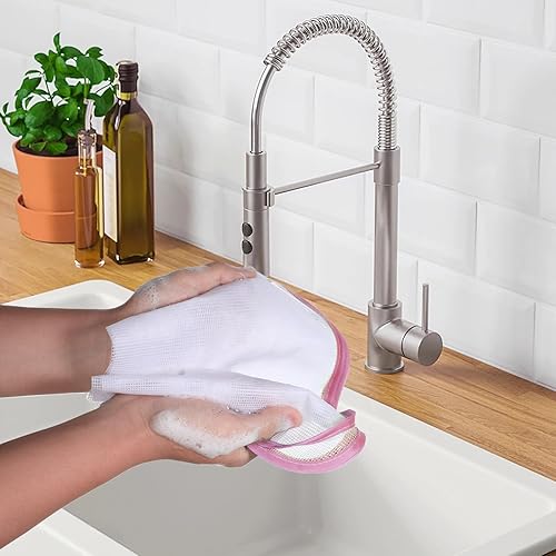 Miniatura 5 de Paquete de 4 paños de prensado para planchar, malla resistente al calor, tela de planchado de costura de 15.7 x 23.6 in, almohadilla protectora de