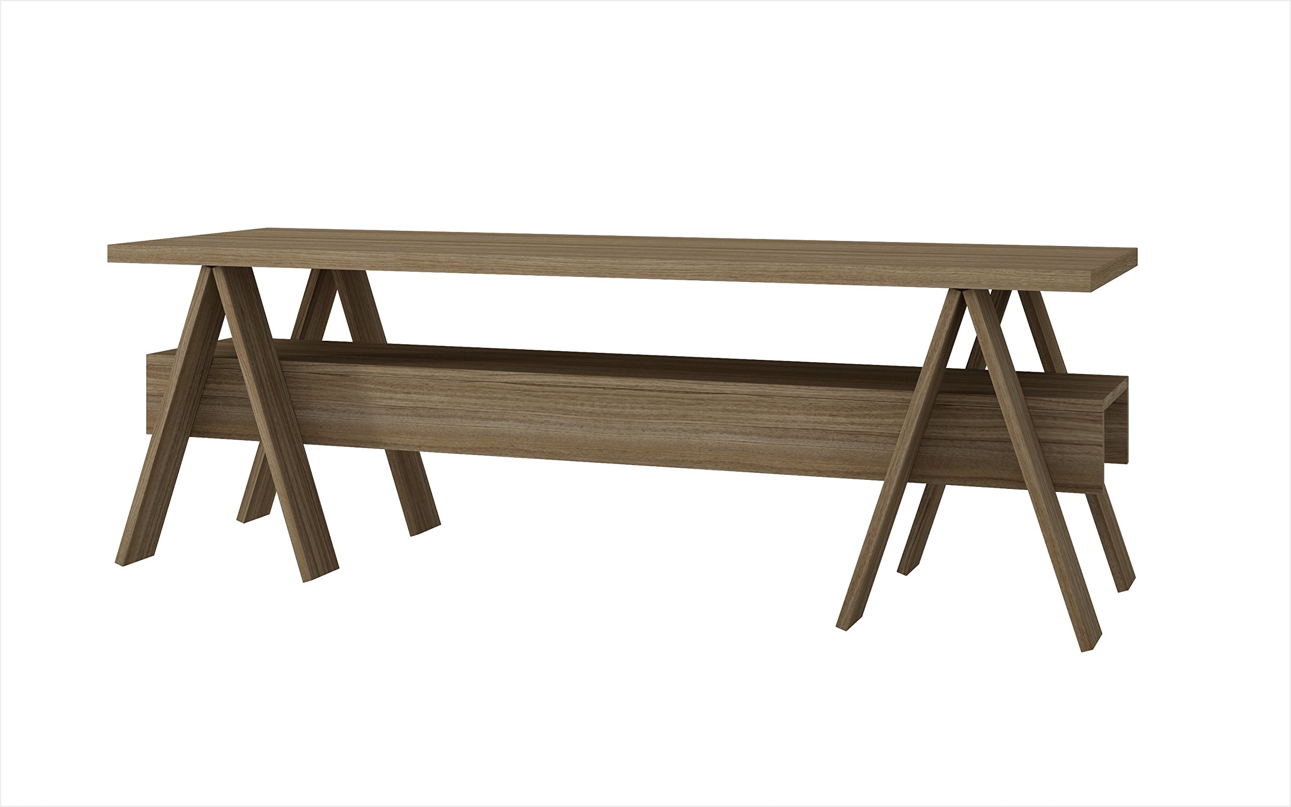 Buy ModHaus Living Mid Century Modern TV Stand Entertainment Unit with