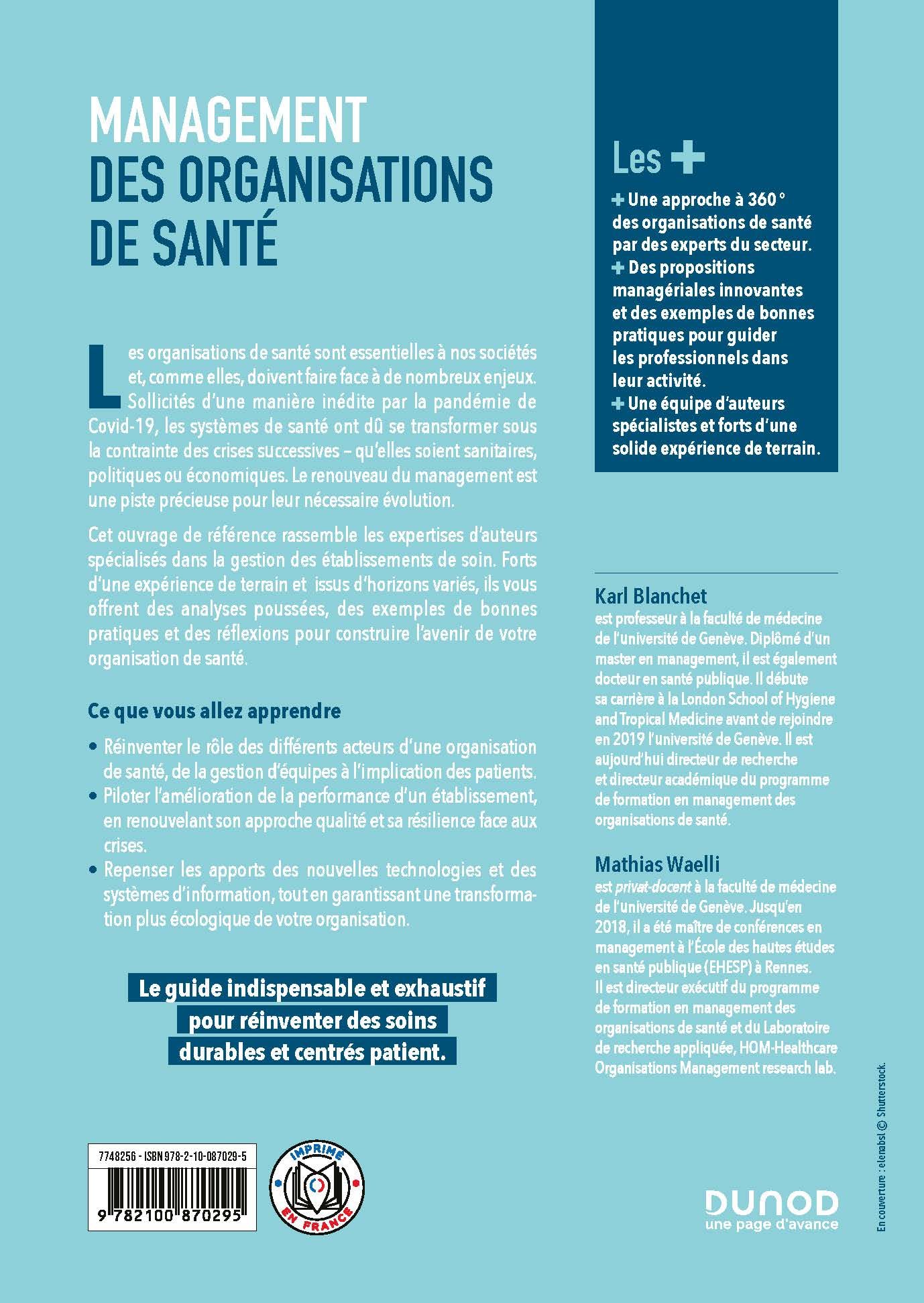 Management des organisations de santé: De la théorie à la pratique