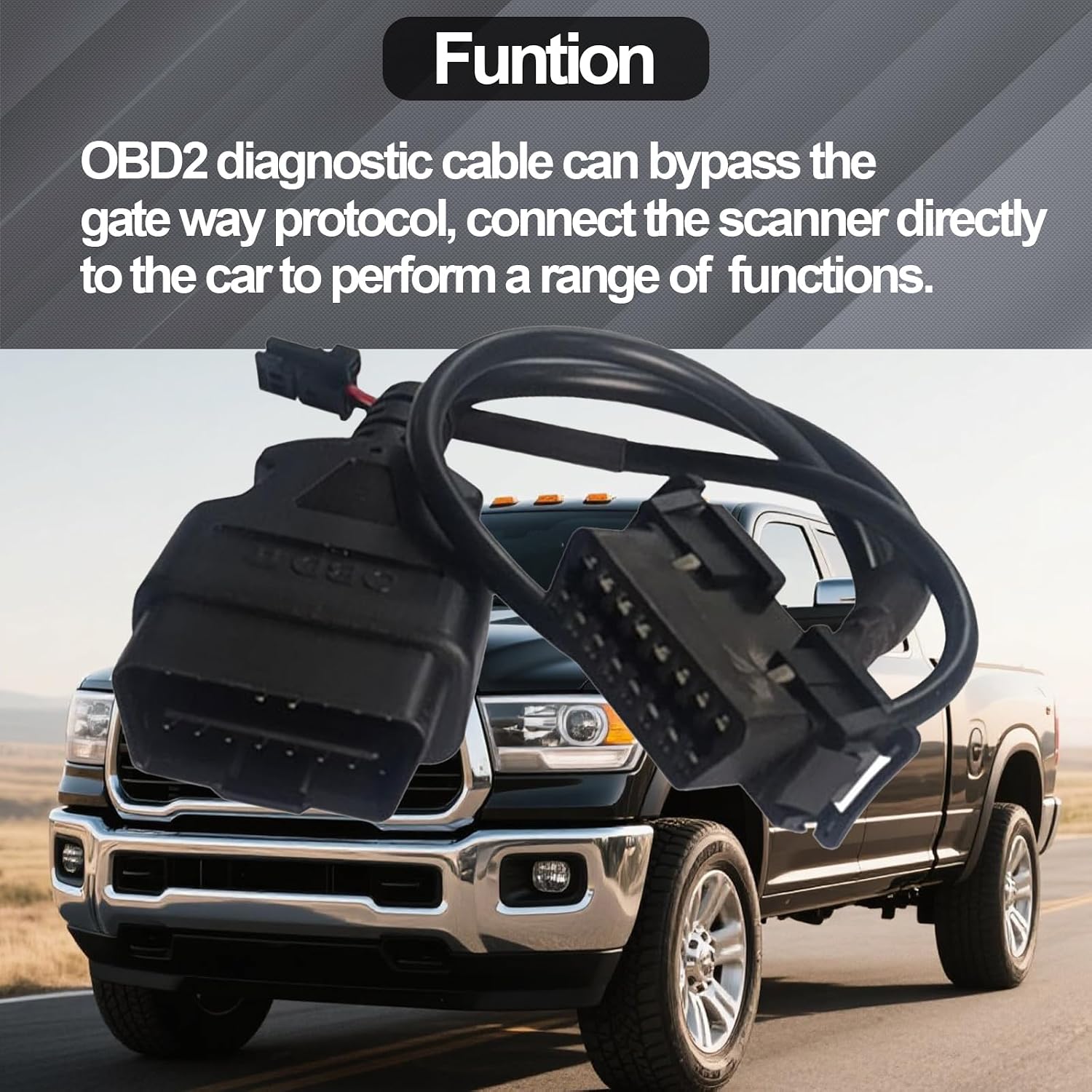 OBD2 Security Bypass Cable, Highways Security Gate Bypass Cable for Coding, Diagnostics & Programming, Adapter OBD2 Connector
