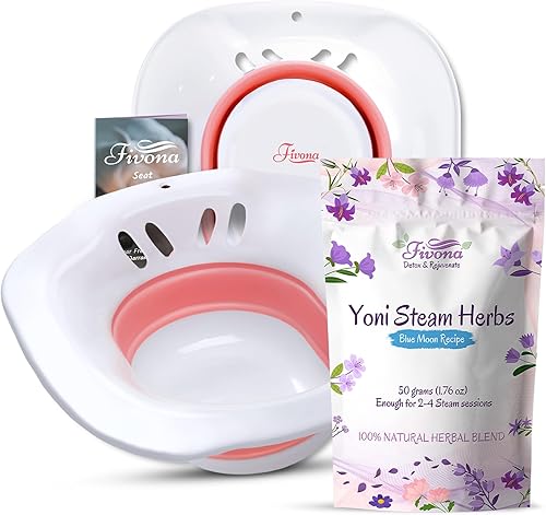Miniatura 9 de FIVONA Yoni - Kit de vapor 3 en 1, terapia de hierbas, receta de luna azul de hierbas al vapor, 1.76 onzas para 2-4 sesiones, asiento de vapor en V