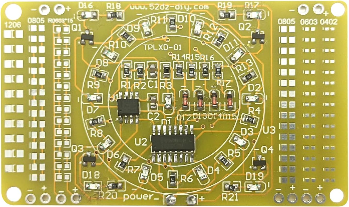 SMT Soldering Practice Board Kit, SMD Welding Practice Training Kit, DIY Electronic Circuit Kit for STEM Beginners & School Education (Green)