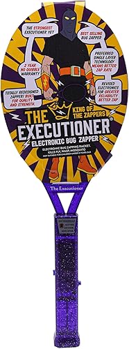 The Executioner Mosquito, avispa, insectos, matamoscas de insectos, raqueta eléctrica de una sola capa para un zapping eficiente en interiores y