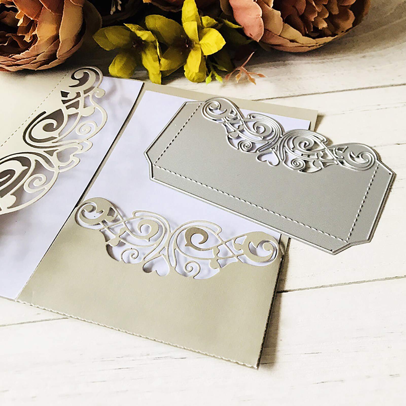 AIFUDA Stanzformen Set - 28-teilige Blumen-Stanzformen Für Kartenbasteln Und Scrapbooking