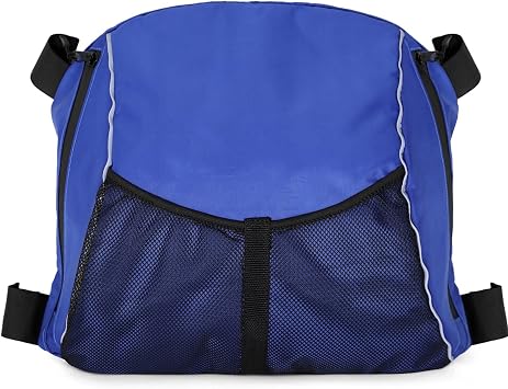 Kayak Seat Back Storage Bag, Portable 600D Oxford Waterproof Organizer Adjustable Adhesive Straps Mesh Pouch for Marine Kayaking Chair Backrest Seat