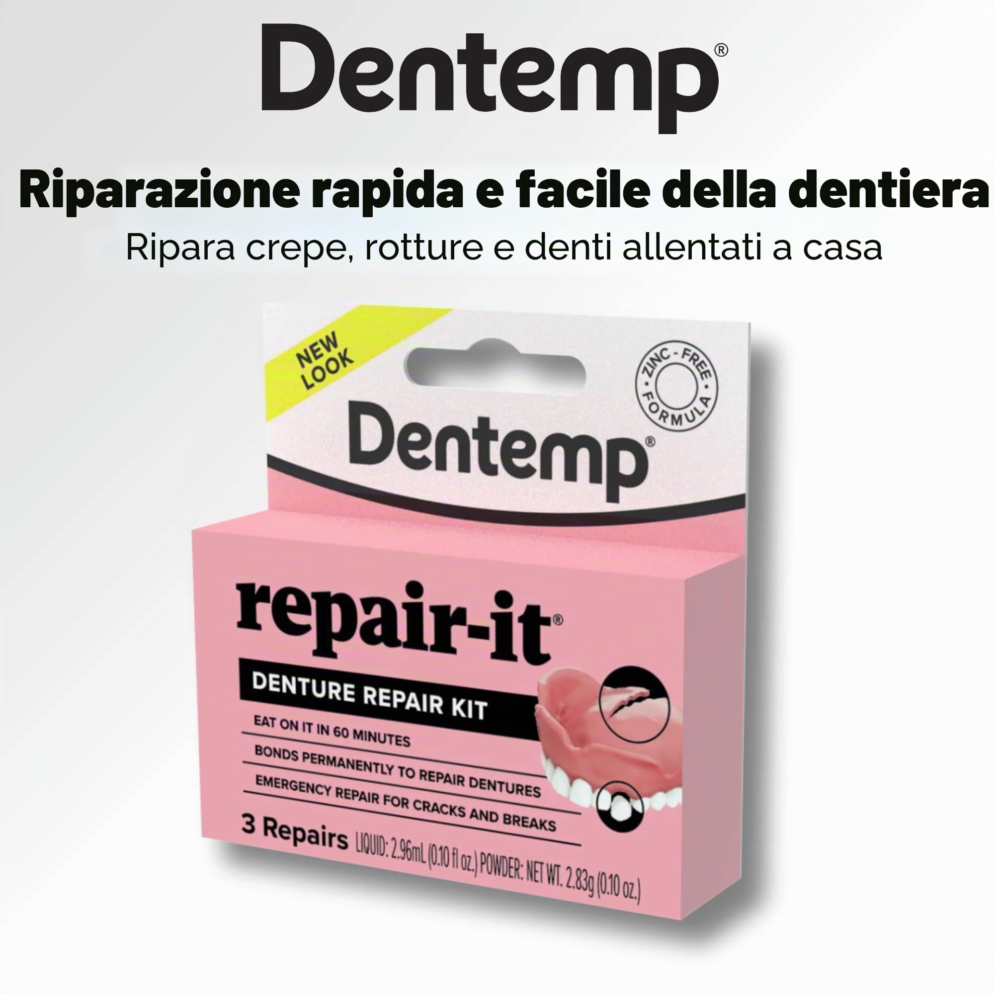 Dentemp - Kit di Riparazione per Dentiere D. O. C