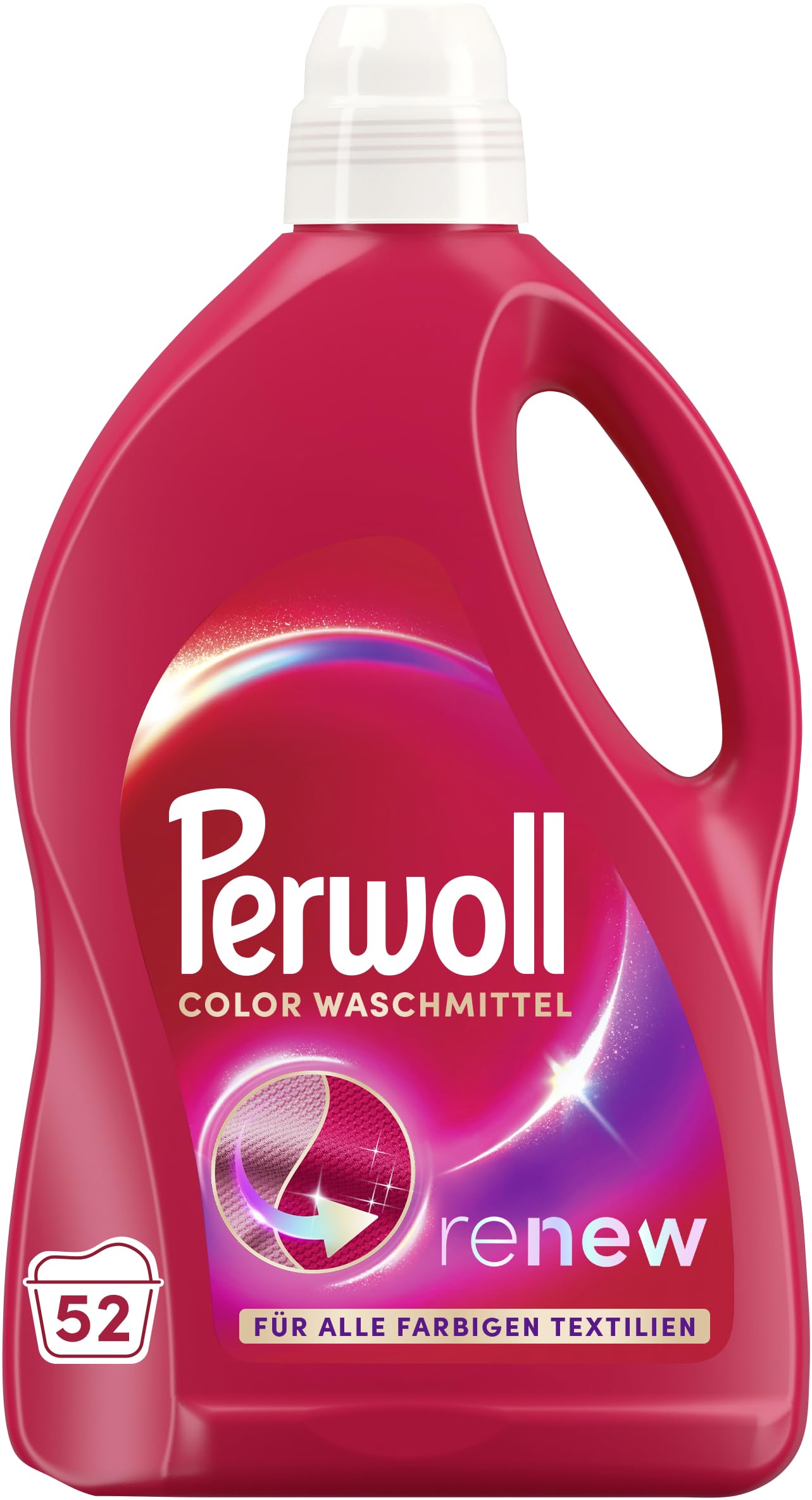 PerwollRenew Colour Detergent (52 Loads), Mild Detergent Gently Cleans and Renews Colours and Fibres, for All Coloured Textiles, Colour Detergent with Triple Renew Technology