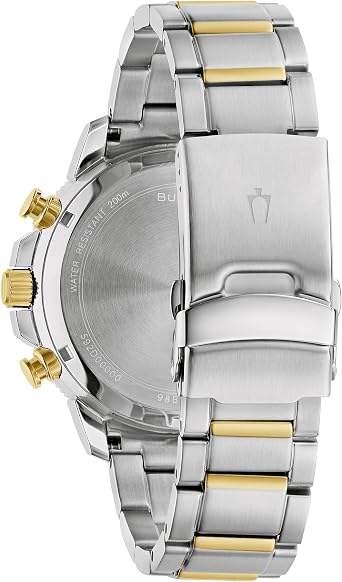 Bulova Marine Star Series C Chronograph 6 Hands Two-Tone Stainless Steel Quartz Watch for Men