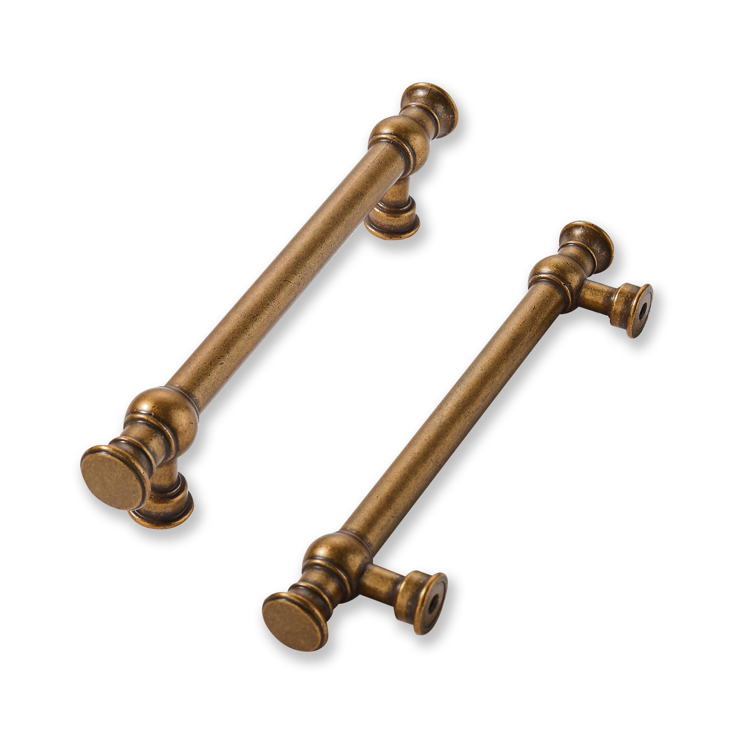 Khtumeware 10 Pack 3-1/2inch(89mm) hole center Brushed Satin Nickel Cabinet Pulls Solid Heavy Duty pull Cabinet Hardware Handle for Kitchens cabinets Dressers pull for Bathroom image