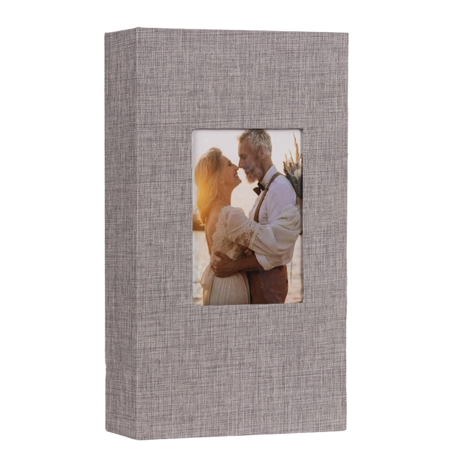 Ekoama Photo Album 4x6 Hold 300 Picture Horizontal Slip in Pockets Photo Book,Linen Cover Picture Photos Album for Wedding