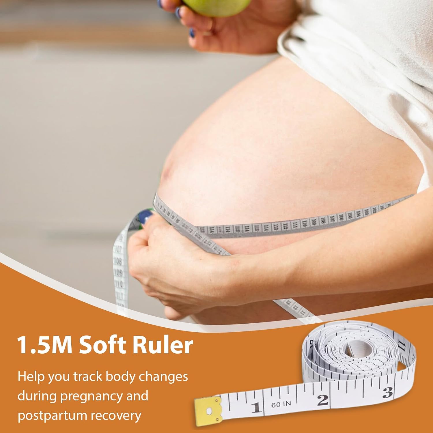 Nipple Ruler, Breast Pump Flange Sizing Tool, Silicone Nipple Measurement Tool with 1.5M Soft Ruler, Essential Tool for New Mothers, Soft and Safe Silicone Material, Find The