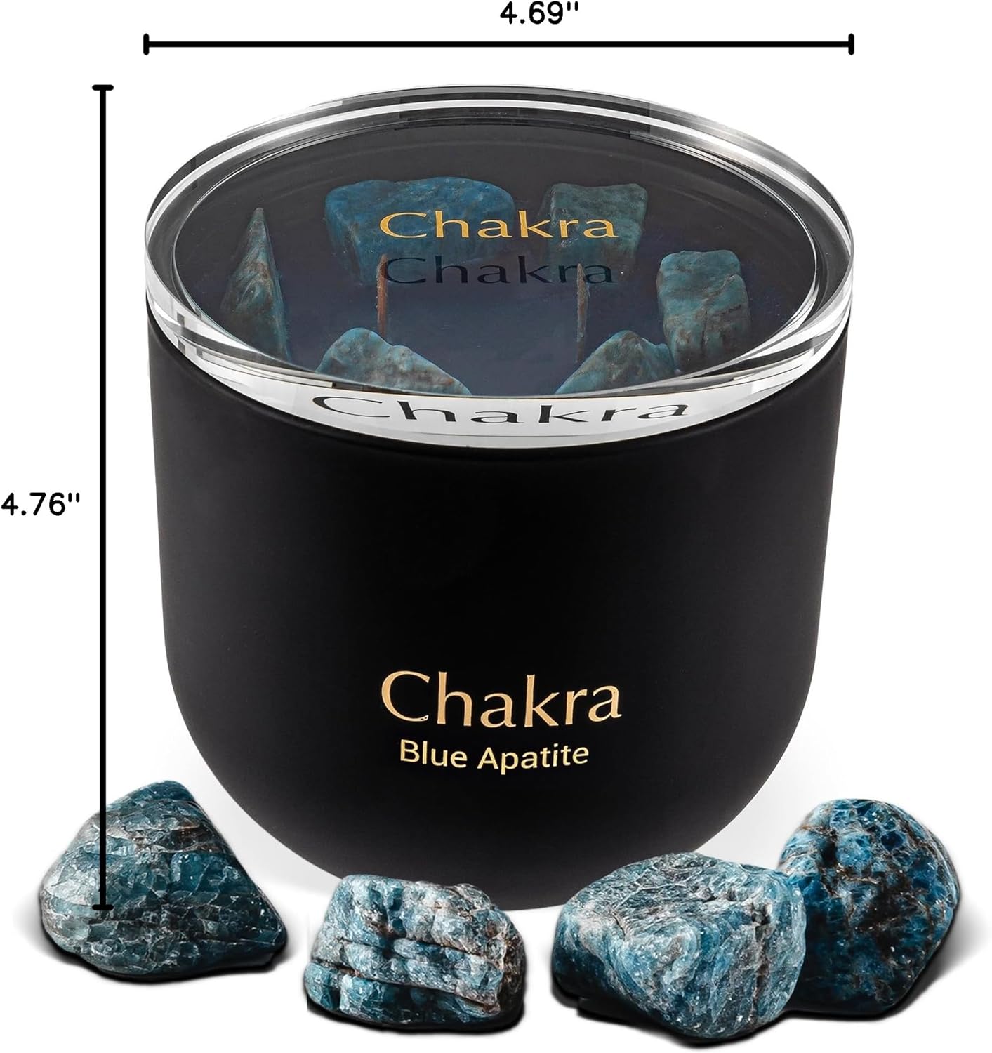 Hidden Label Healing Crystal Candle, Japanese Honeysuckle Crystal Candle, Wood Wicks Scented Crackling Candles, Real Crystals Aromatherapy Candle Gifts for Women, 12oz - Image 7