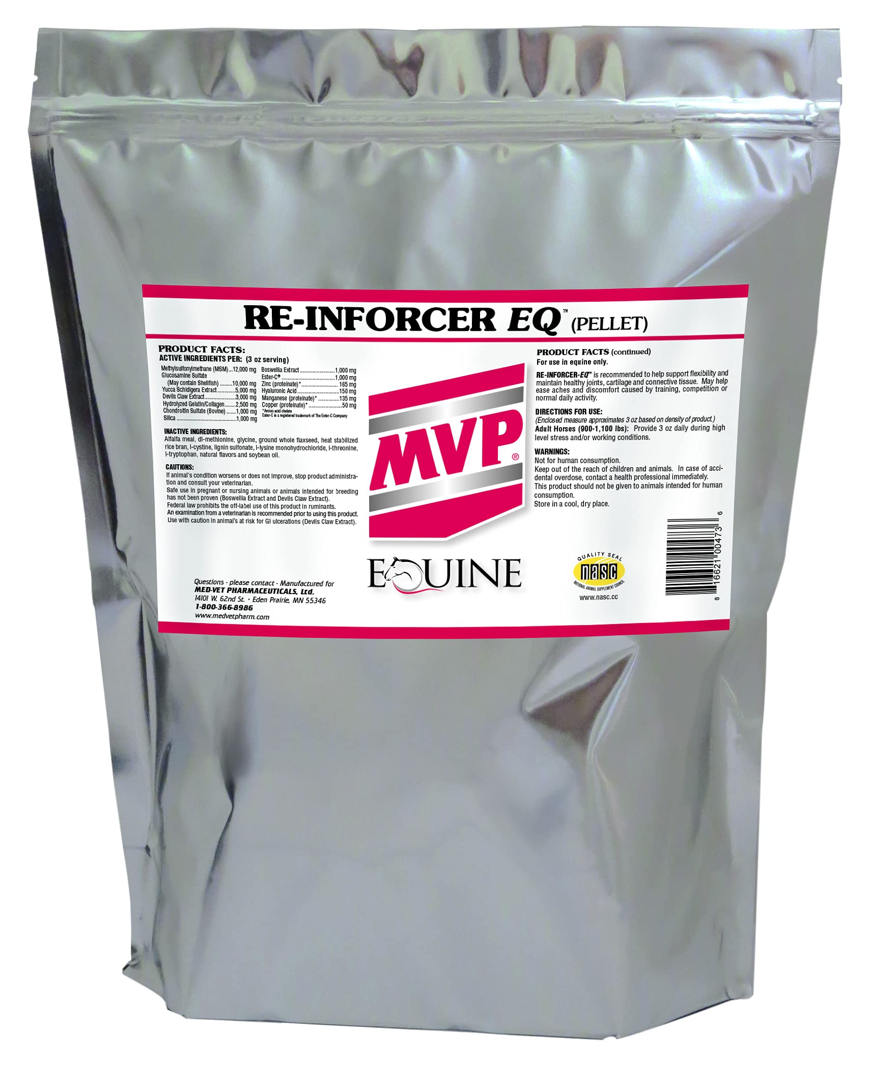 MVP Re-Inforcer EQ (12lb) Joint/Ligament/Cartilage Support for Horses.