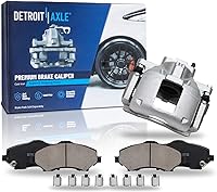 Vista 135 de Detroit Axle - Pastillas de freno para Dodge Dart 2013-2016 2014 2015 pastillas de freno de cerámica con reemplazo delantero y trasero de hardware