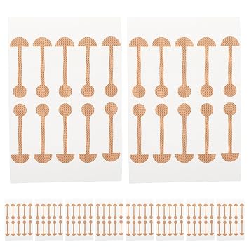 VICASKY 10pcs Soft Elastic Nose Strips for Nose Contouring Self-Adhesive for Adults Comfortable and Practical Wide Nostrils