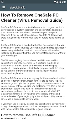 How To Remove OneSafe PC Cleaner (Virus Removal Guide)