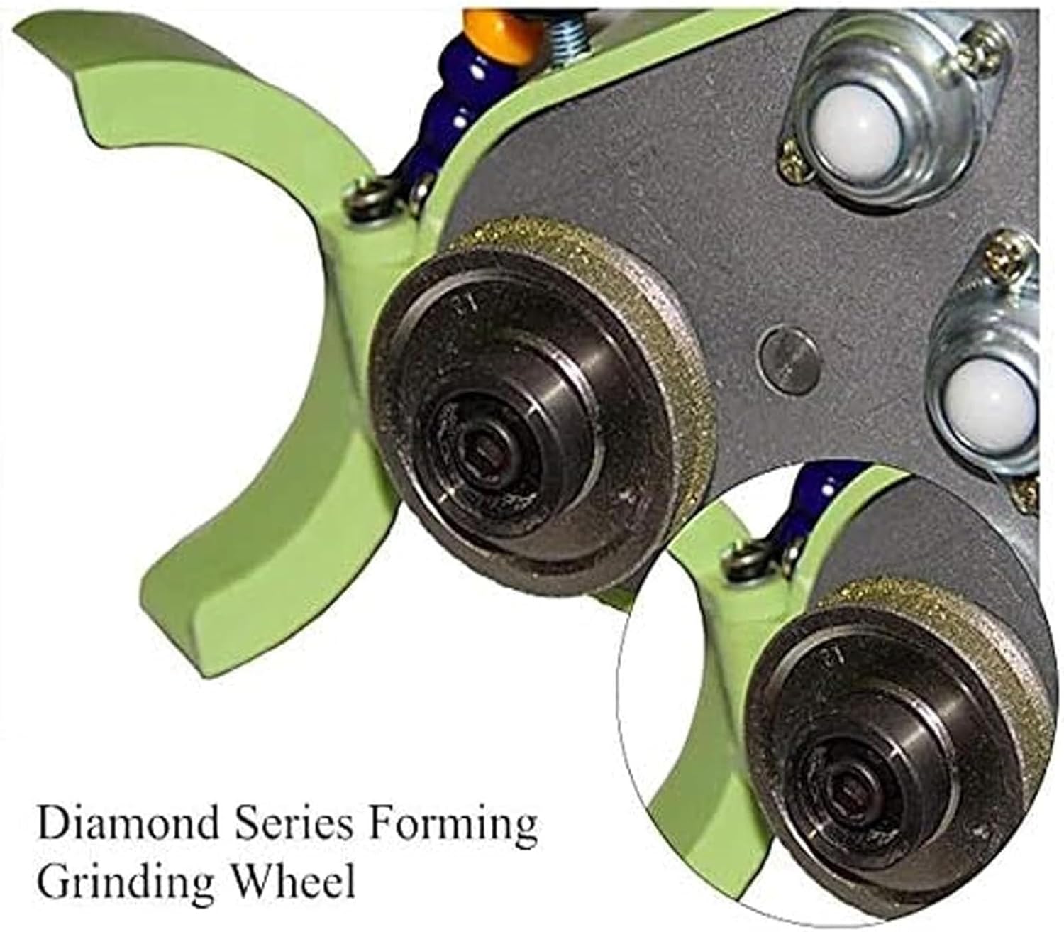 800W Portable Small Glass Edger with Polishing Wheel,8000r/min Straight Round Bevel Edge Grinder Polish Edge Machine,110V-220V