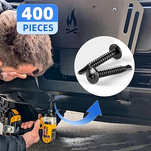 Besitu 400 Tornillos Autoperforantes de Acero Inoxidable 410 miniatura 5