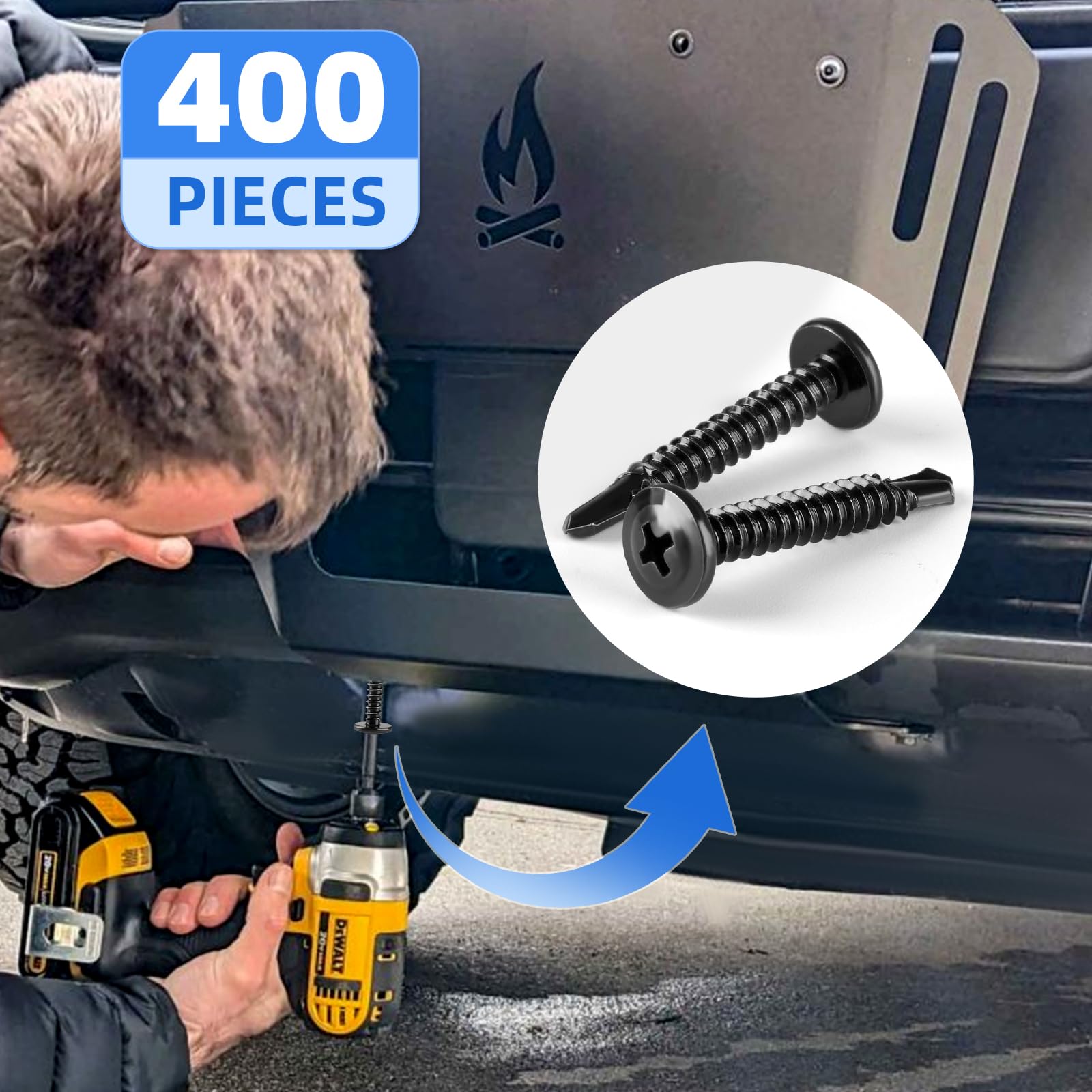 400 Stainless Steel Self-Tapping Screws - DIY & Pro -5