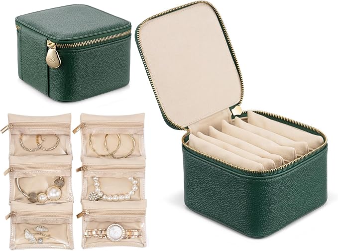Vlando Travel Jewelry Box Organizer 6-Pouch