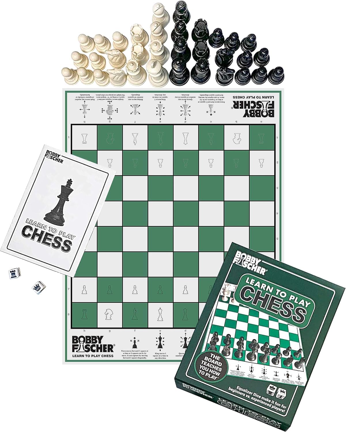 Bobby Fischer® Learn to Play Chess Set Board Game (6 Count)