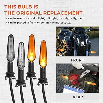 「YAMAHA」電飾イルミ Amazon.com: motoparty LED Turn Signal Light for YAMAHA MT07